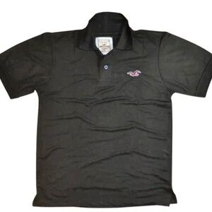 Hollister Black Polo Shirt Short Sleeve Casual